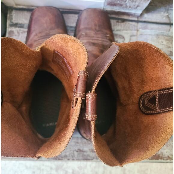 Ariat Men’s Heritage Rambler Wicker Leather Square Toe Cowboy Boot 11D 10015307 - Picture 5 of 8